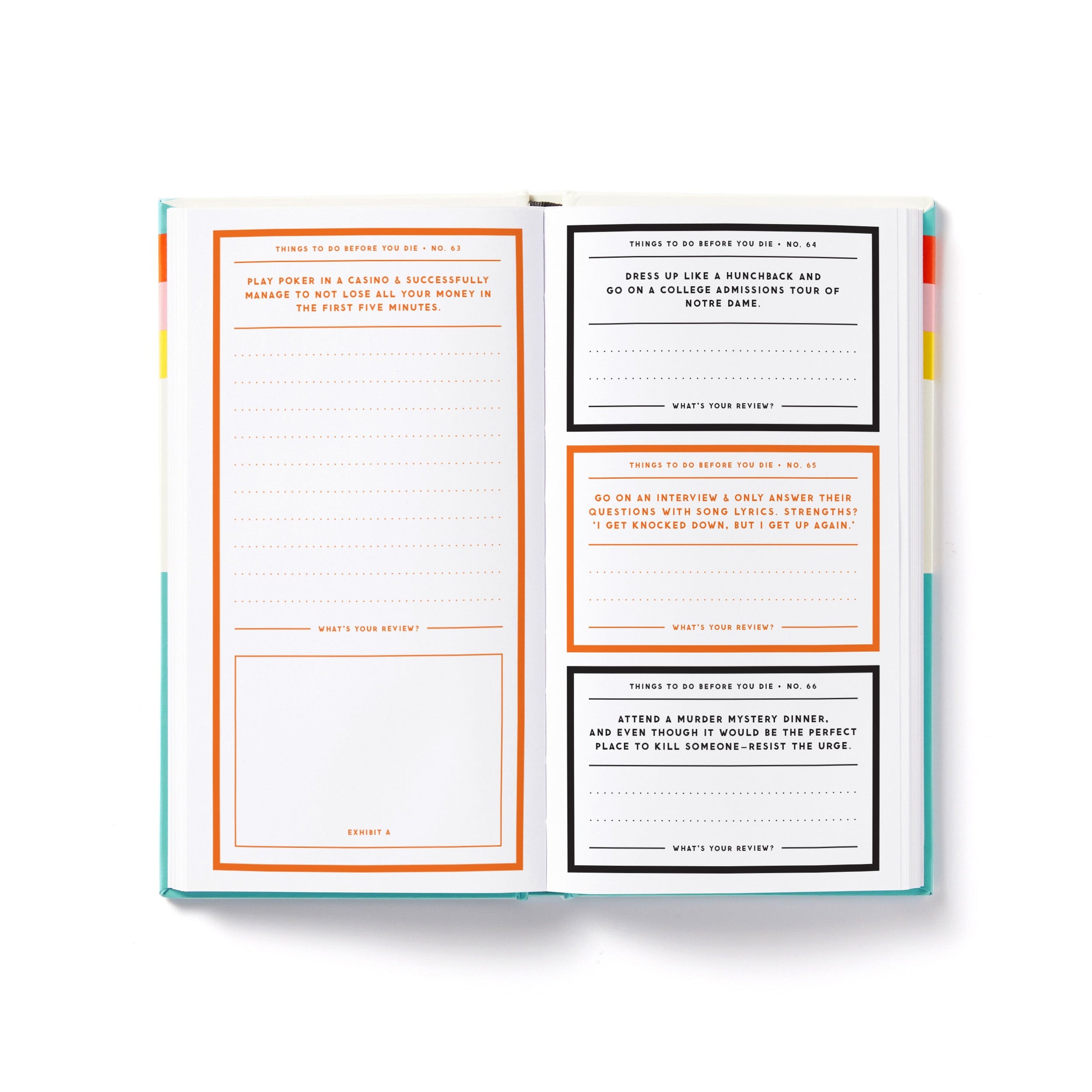 A Million Things to do Before You Die