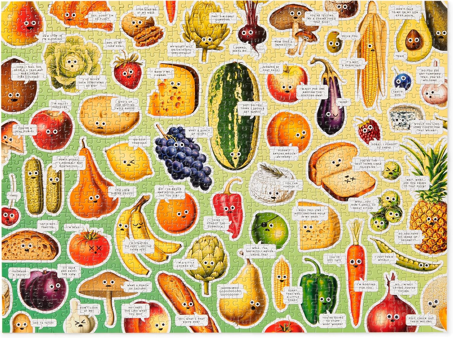 Googly Food 1000 Piece Puzzle