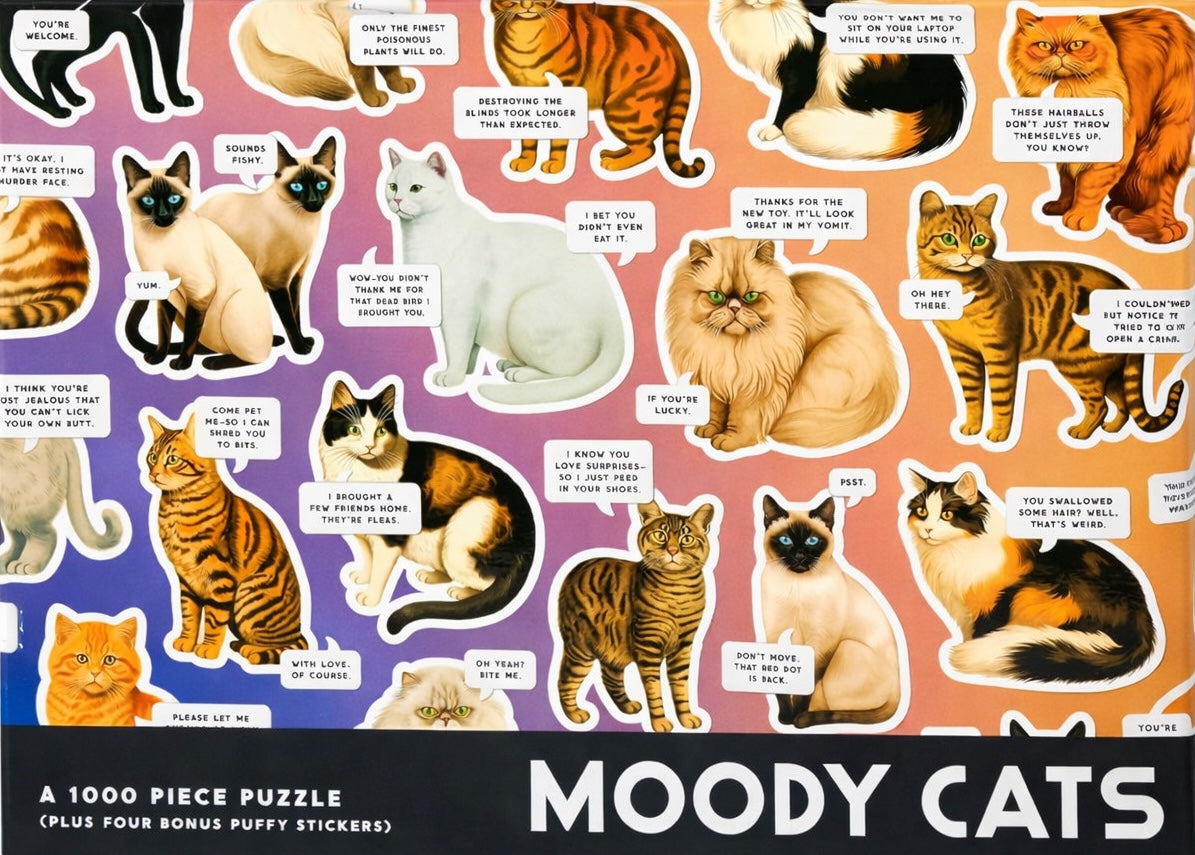 Moody Cats - 1000 Piece Puzzle