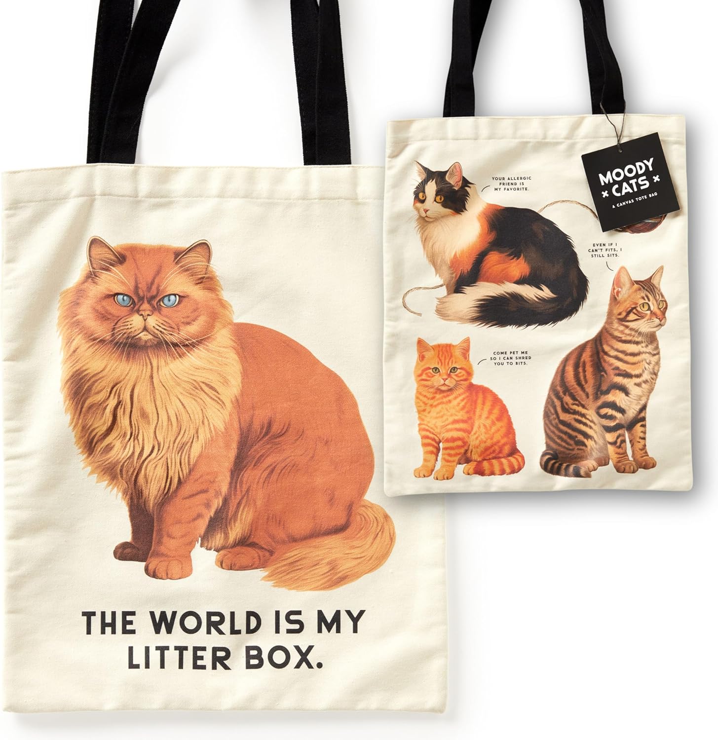 Moody Cats Canvas Tote