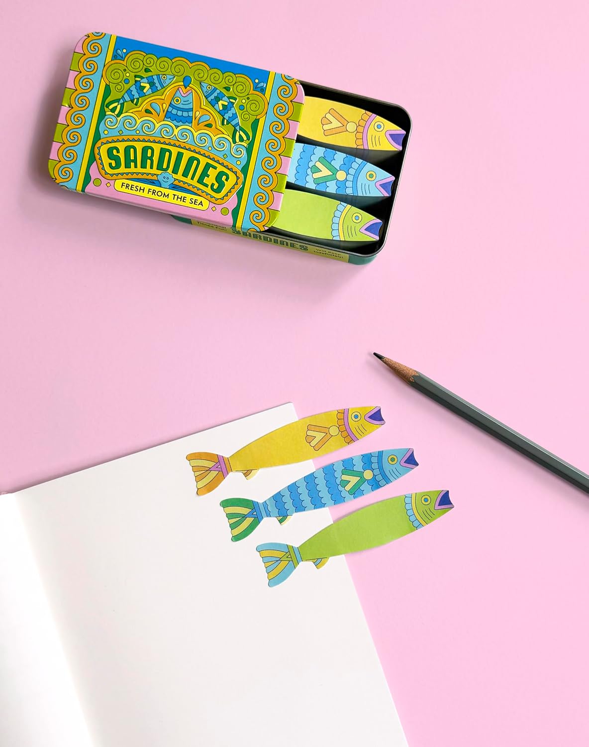 Sardines Fishy Sticky Notes