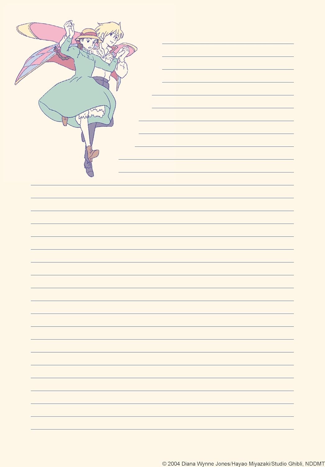 Howl's Moving Castle Stationery Set - Studio Ghibli