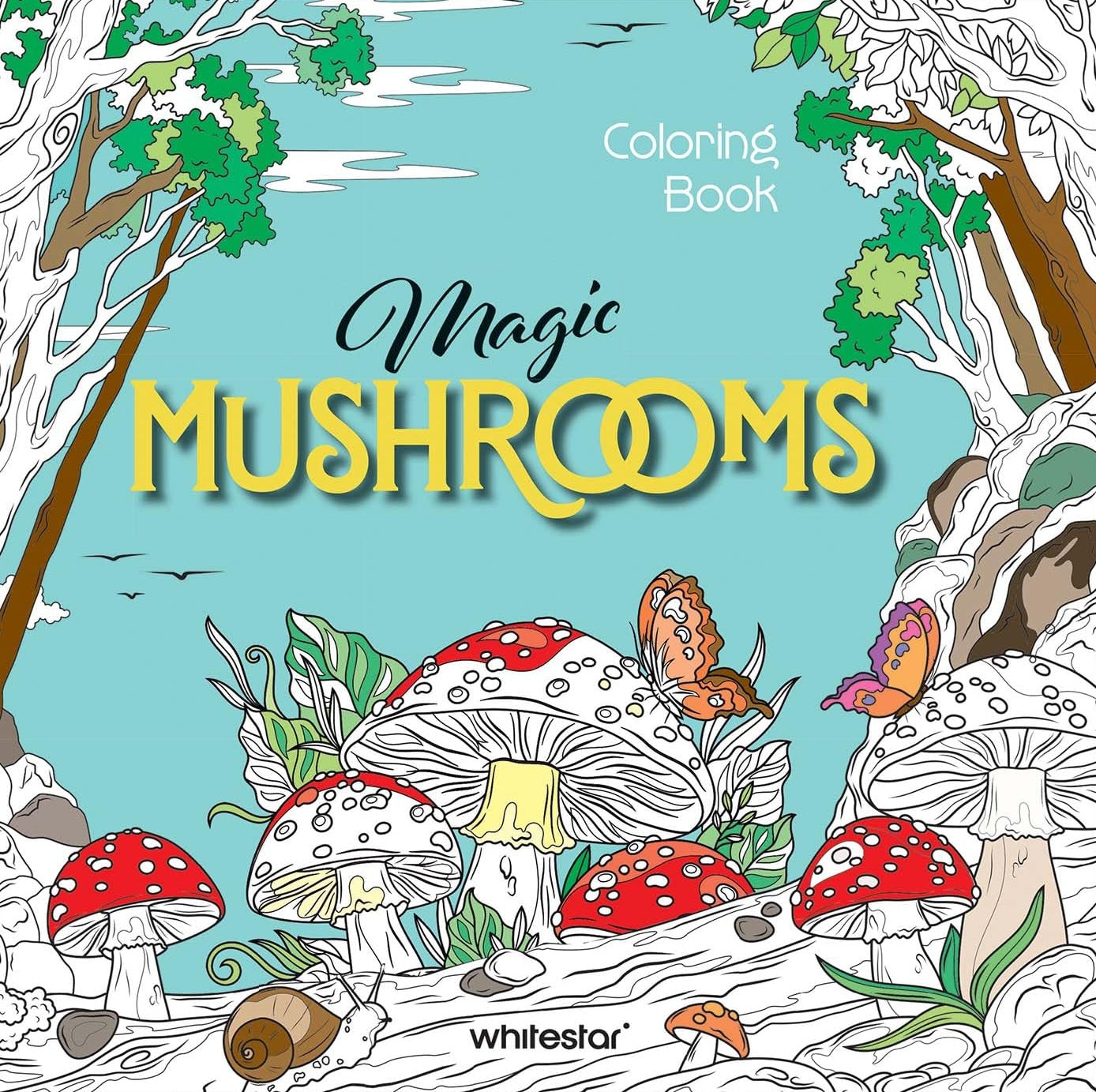 Magic Mushrooms Colouring Book