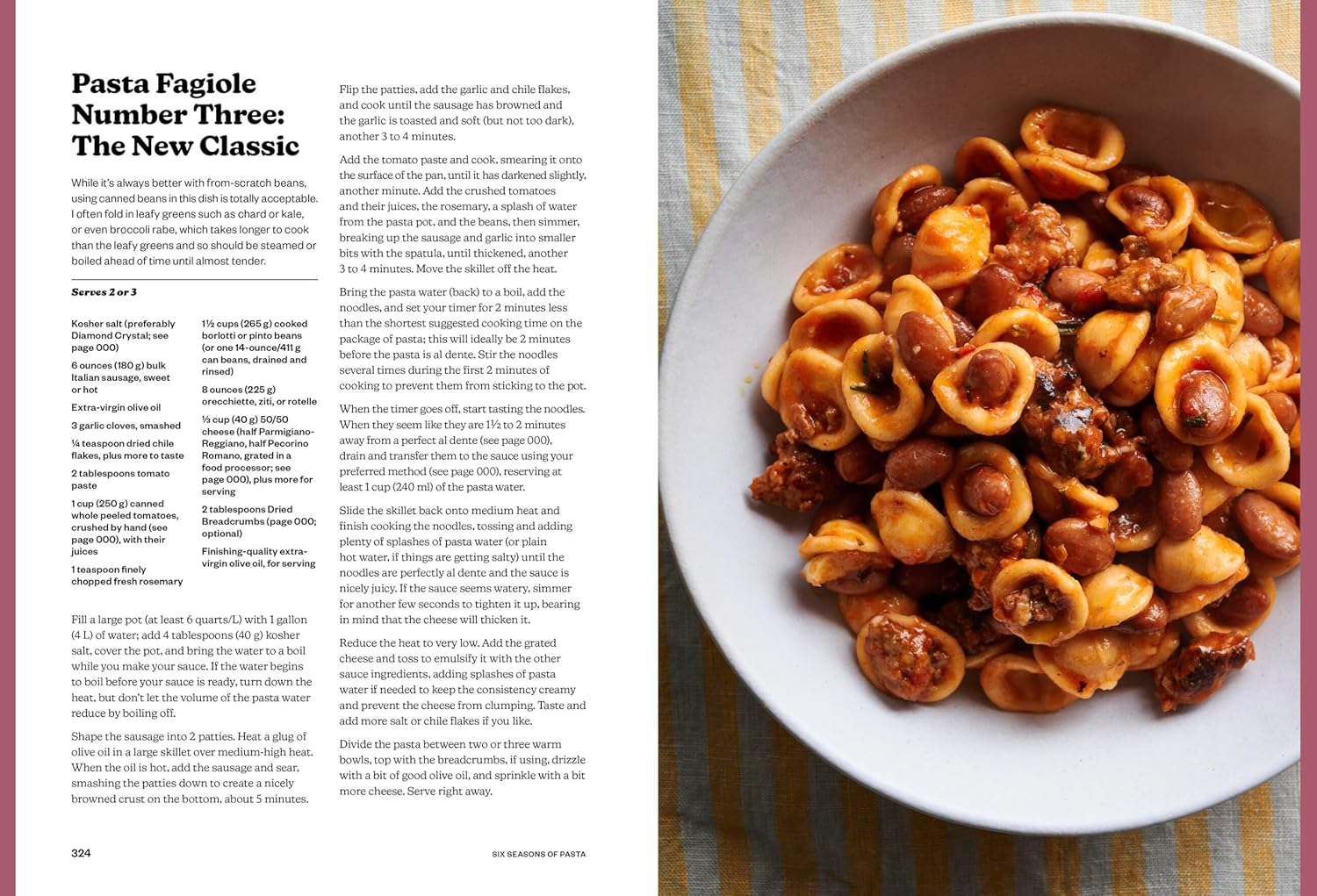 Six Seasons of Pasta