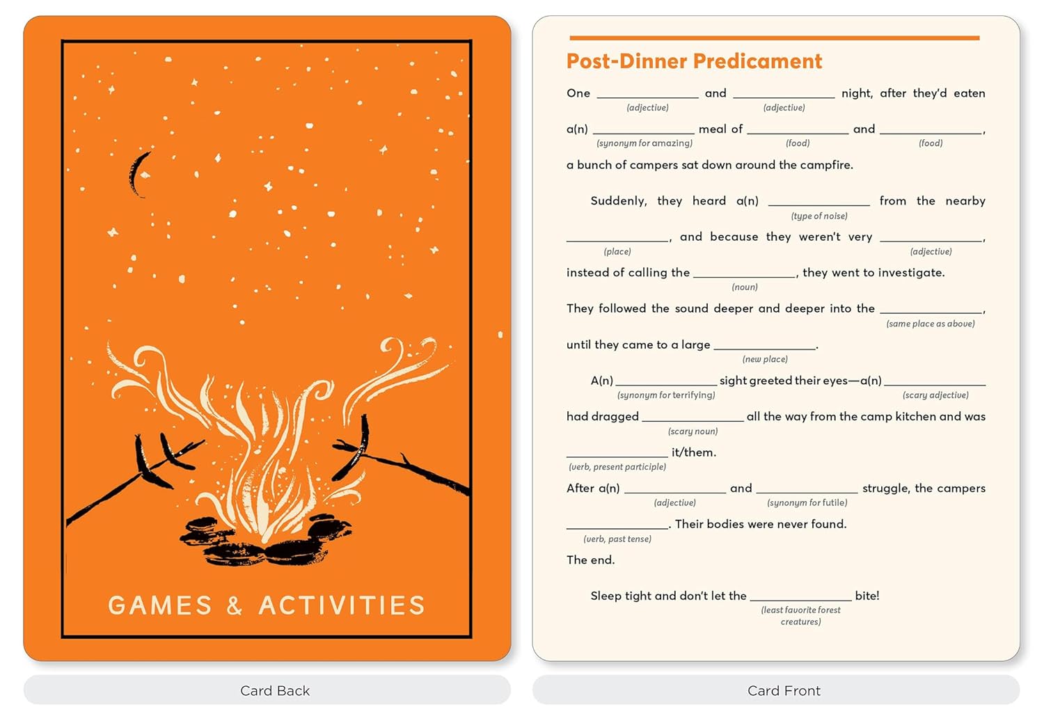 The Campout Card Deck