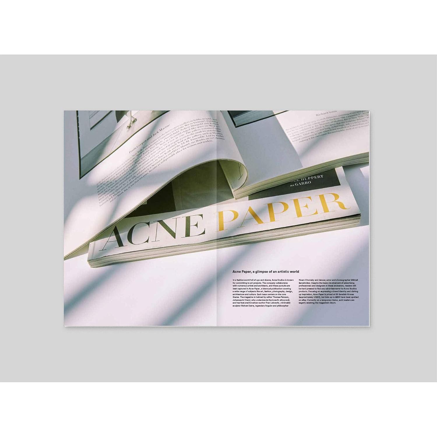 Magazine B Issue 61 ACNE STUDIOS