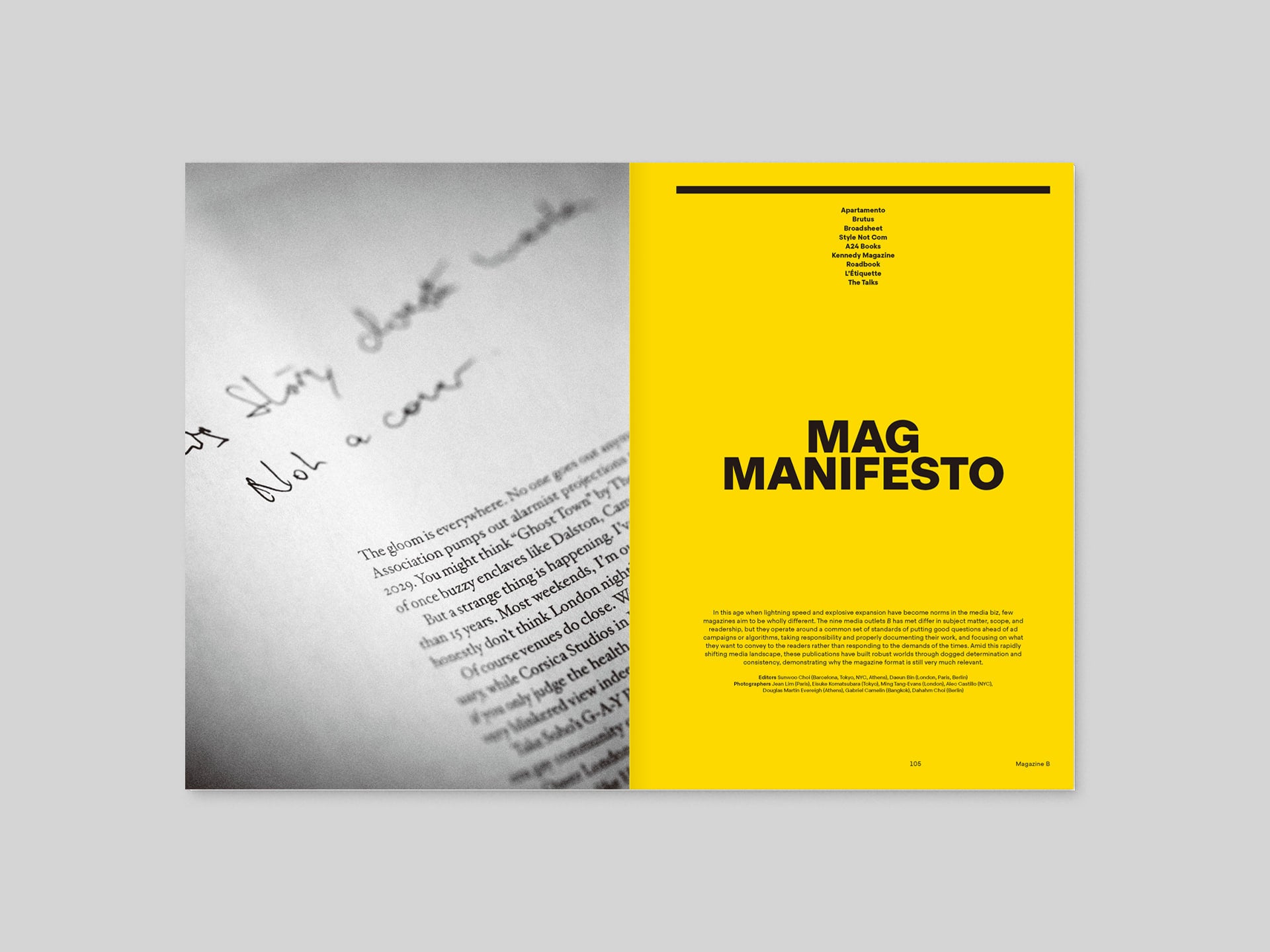 Magazine B Issue 100 Magazine B