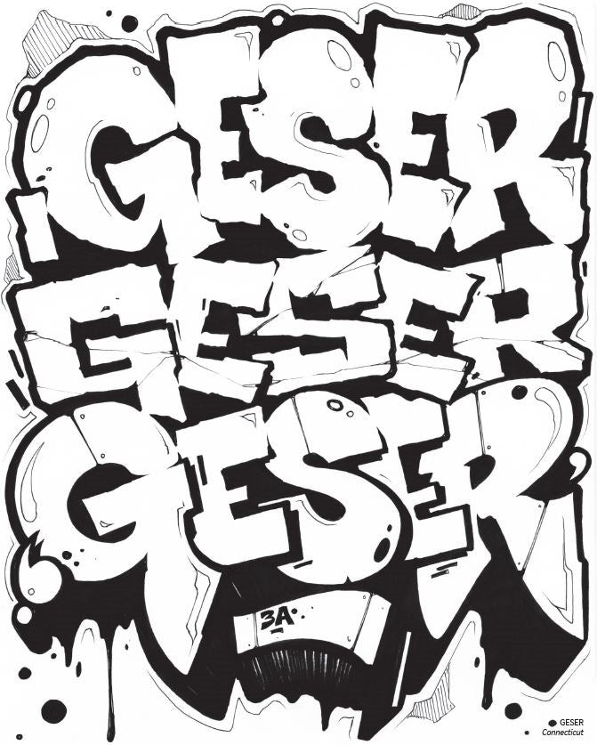 American Graffiti Coloring Book