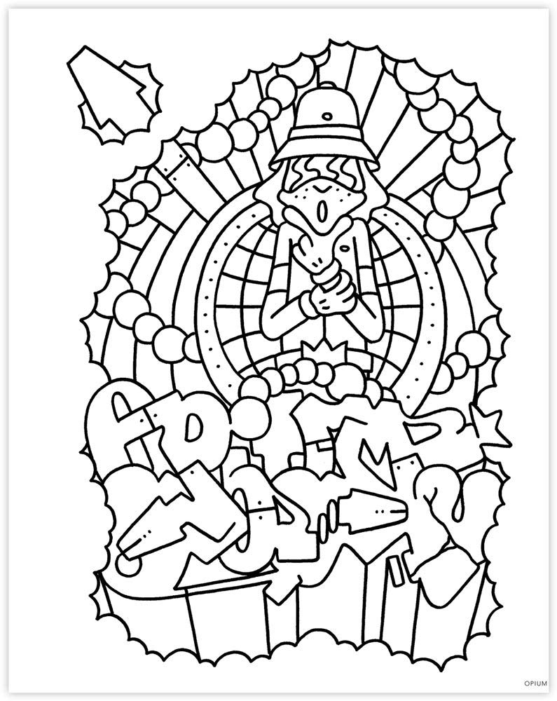 Graffiti Style Coloring Book
