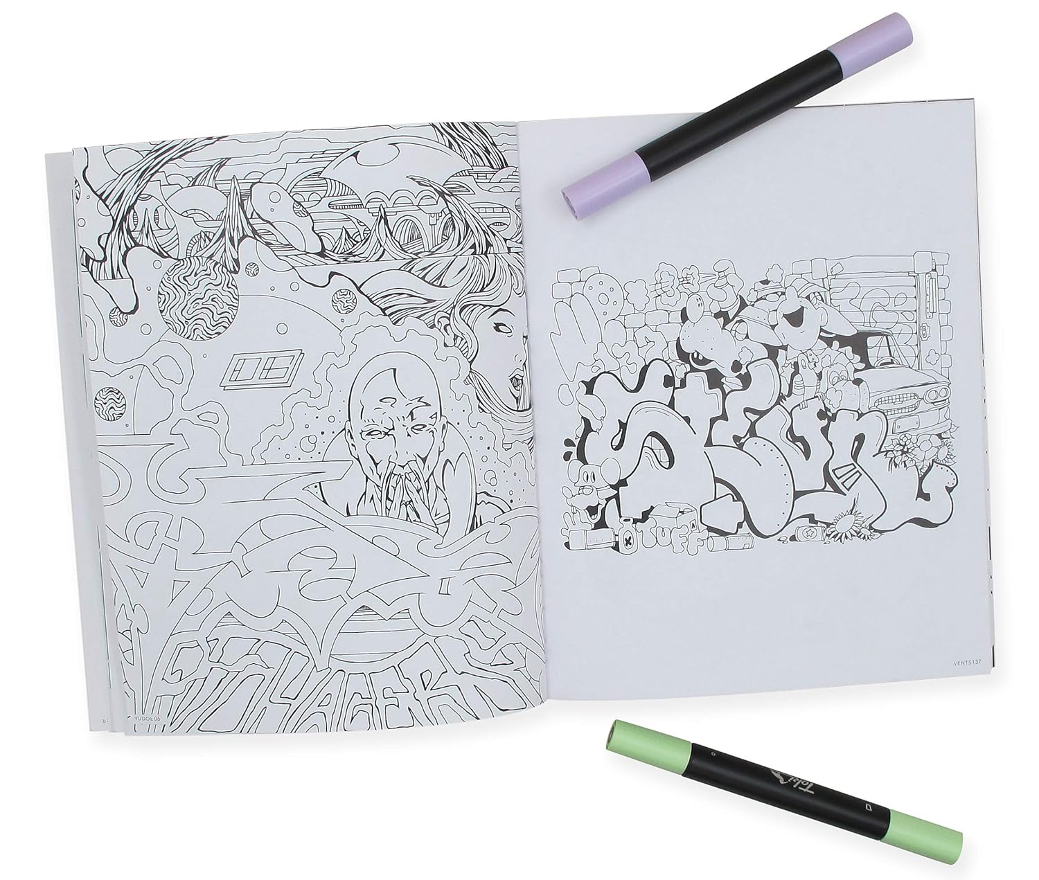 Graffiti Style Coloring Book