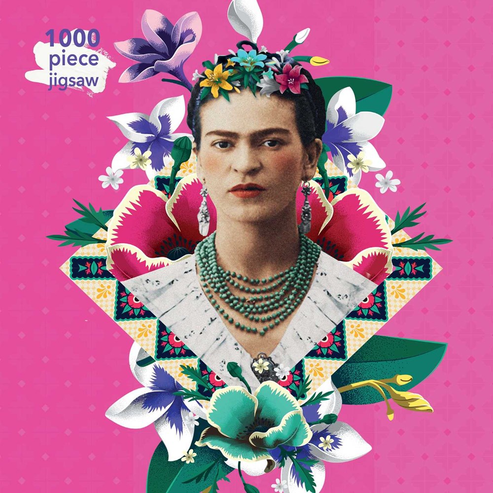 Frida Kahlo Pink - 1000 Piece Jigsaw Puzzle
