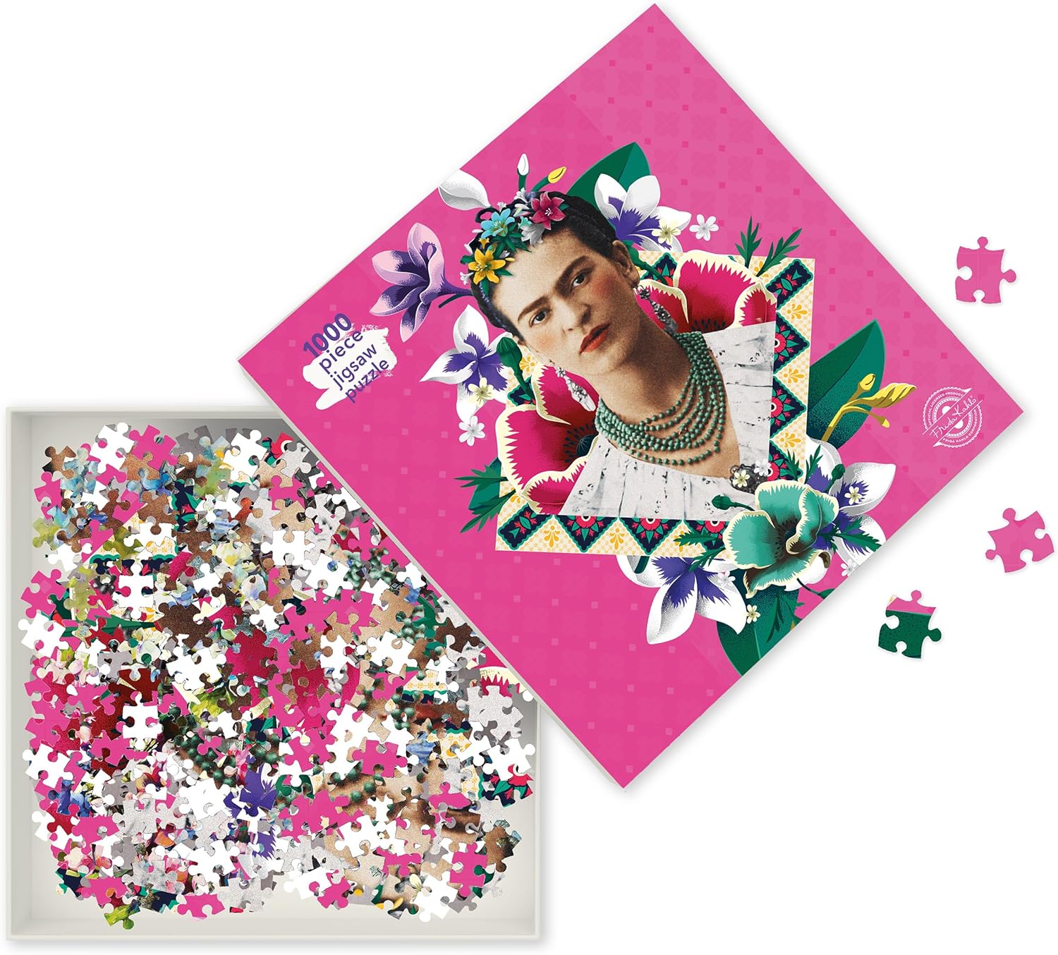 Frida Kahlo Pink - 1000 Piece Jigsaw Puzzle