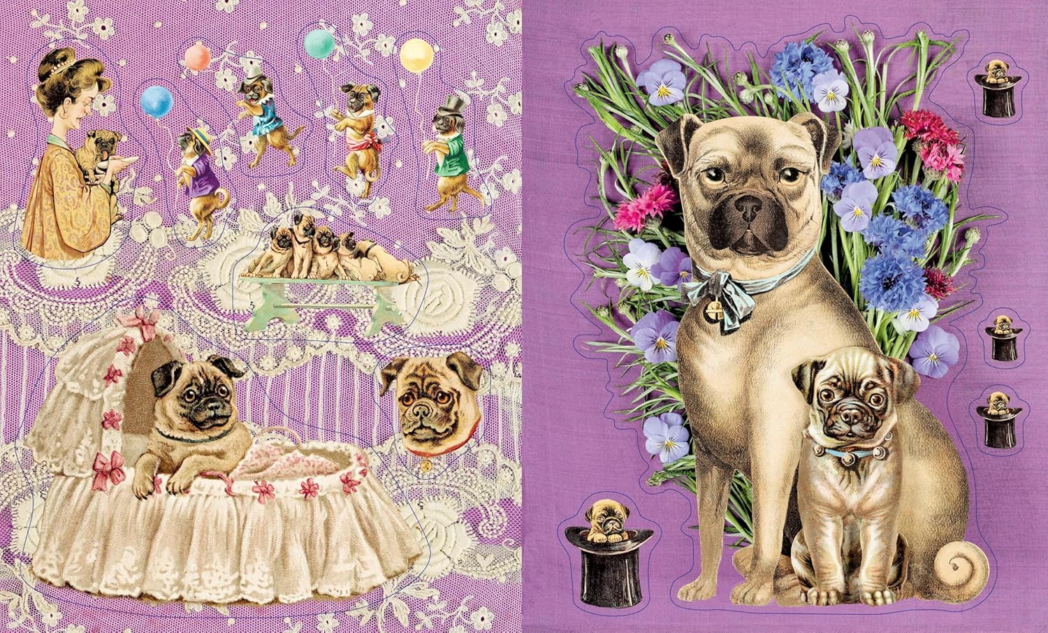 Victoriana Dog Sticker Book