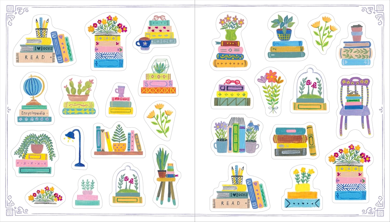 A Book Lover's Sticker Book