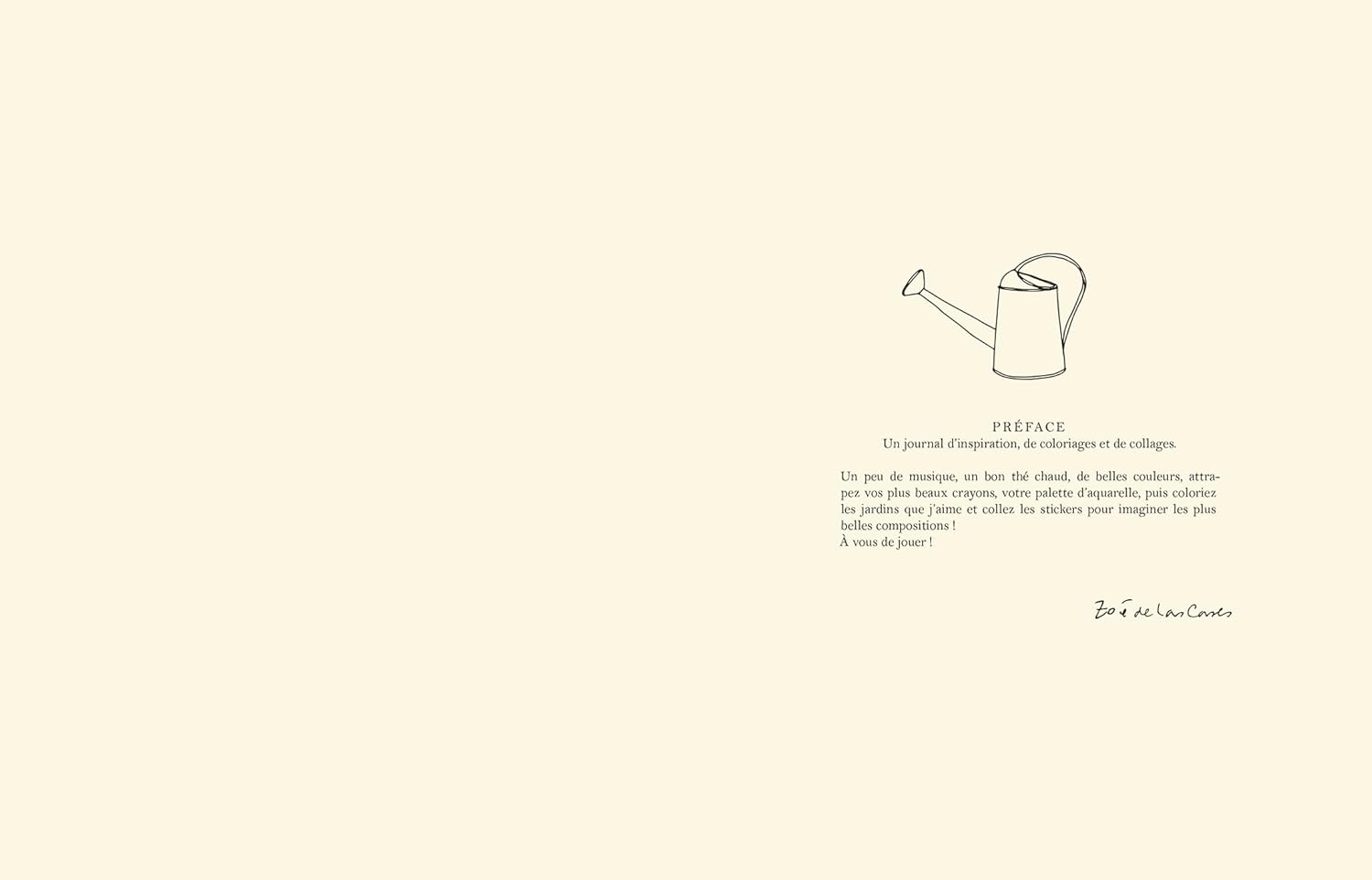 Le Jardin Coloriages et de stickers - Zoé de Las Cases - French