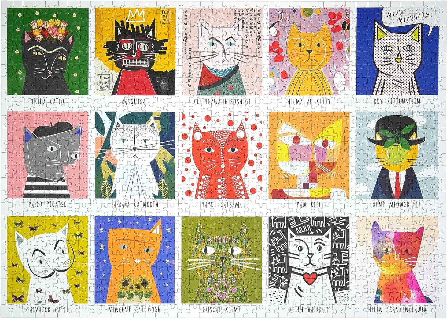 Art Cats - 1000 Piece Jigsaw Puzzle