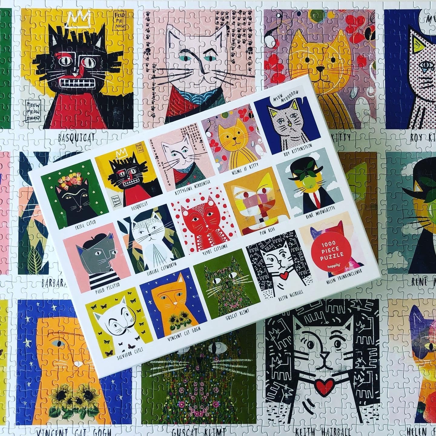 Art Cats - 1000 Piece Jigsaw Puzzle