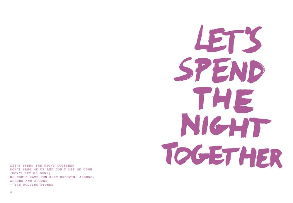 Don't talk just kiss