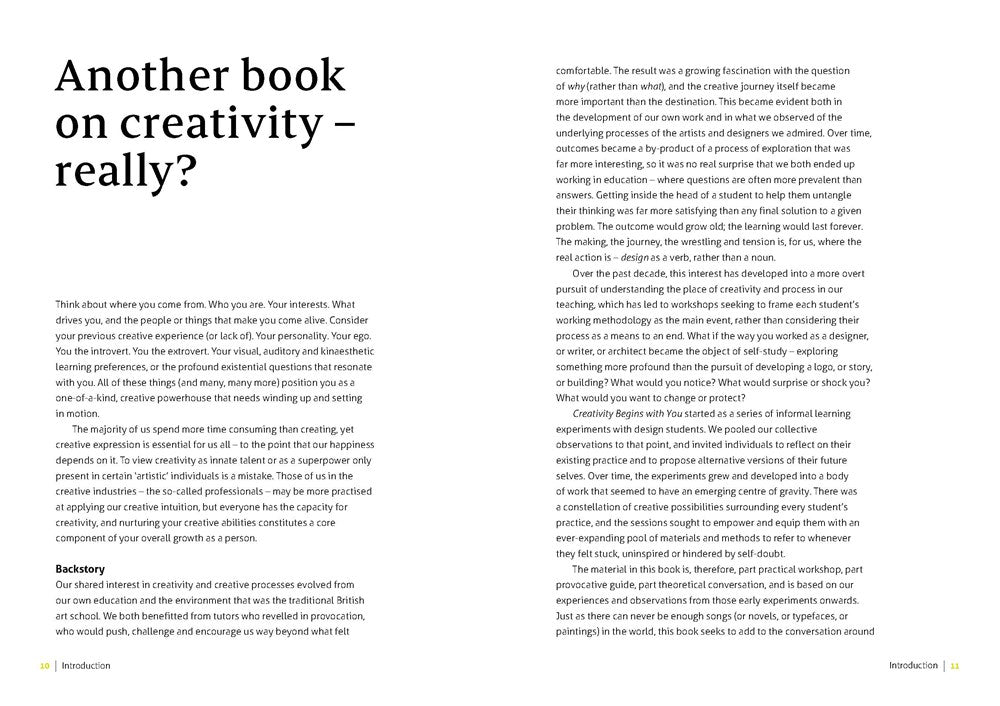 Creativity begins with You