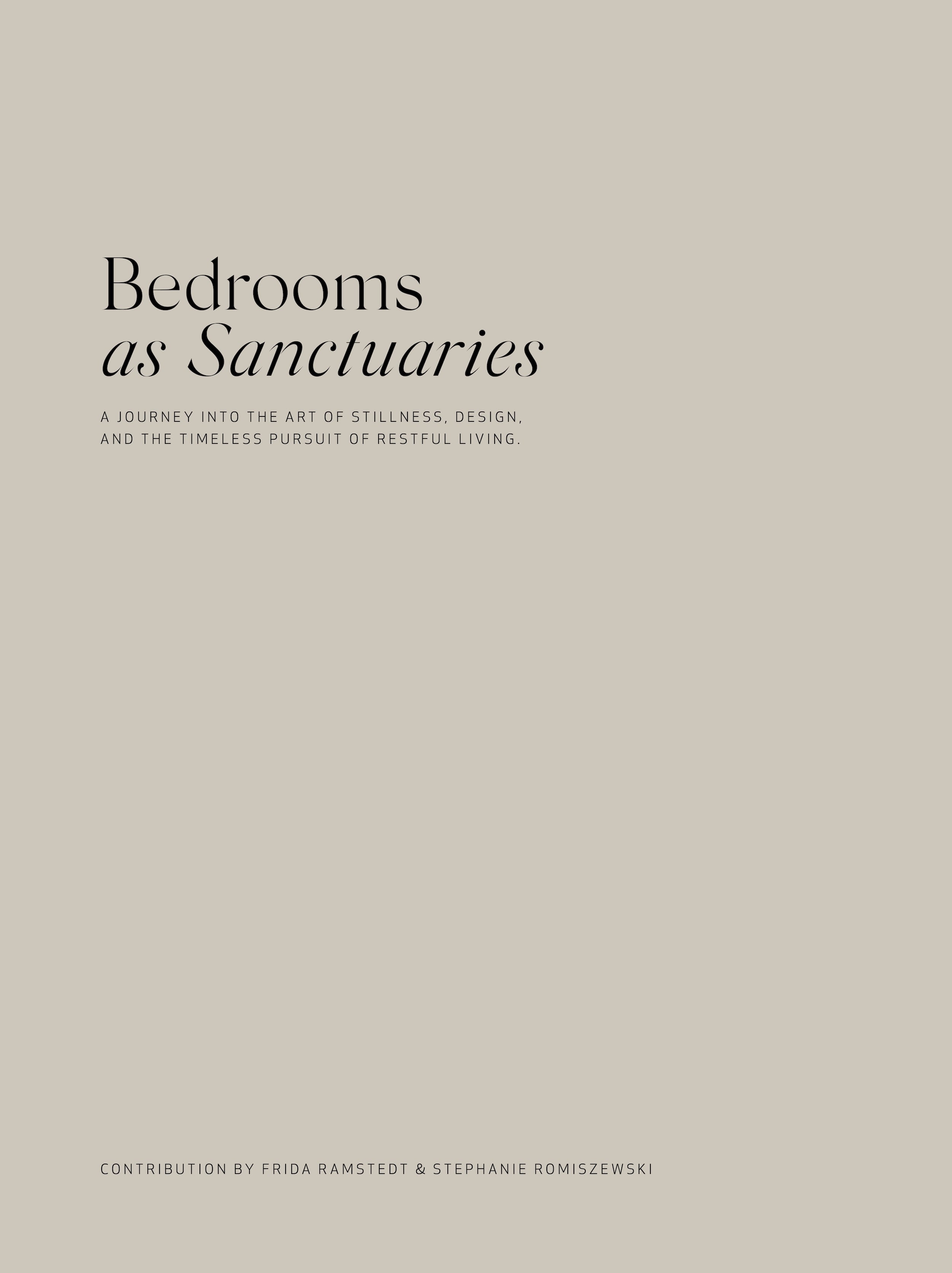 Bedrooms as Sanctuaries