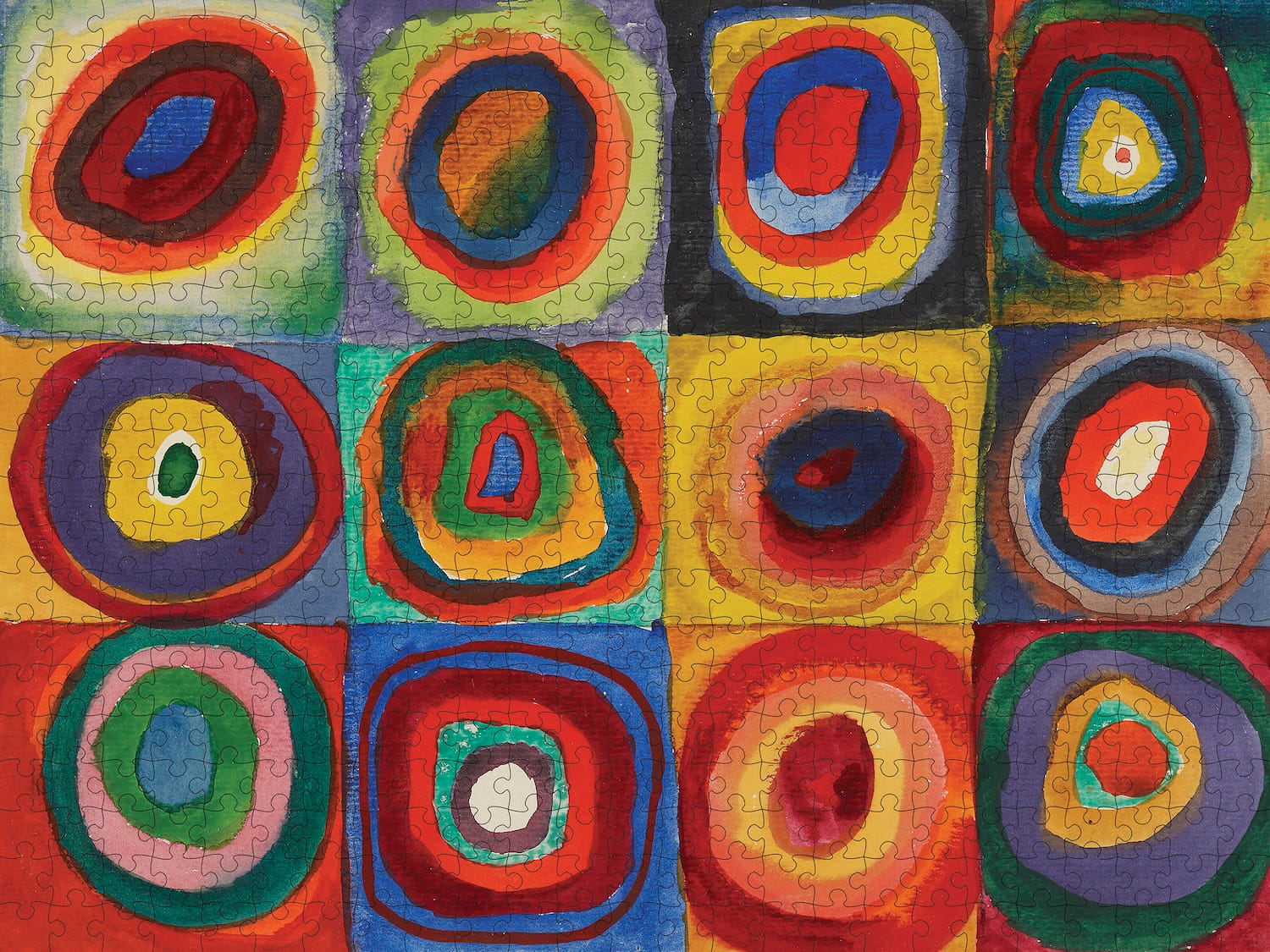Wassily Kandinsky: Squares with Concentric Rings 500 Piece Puzzle