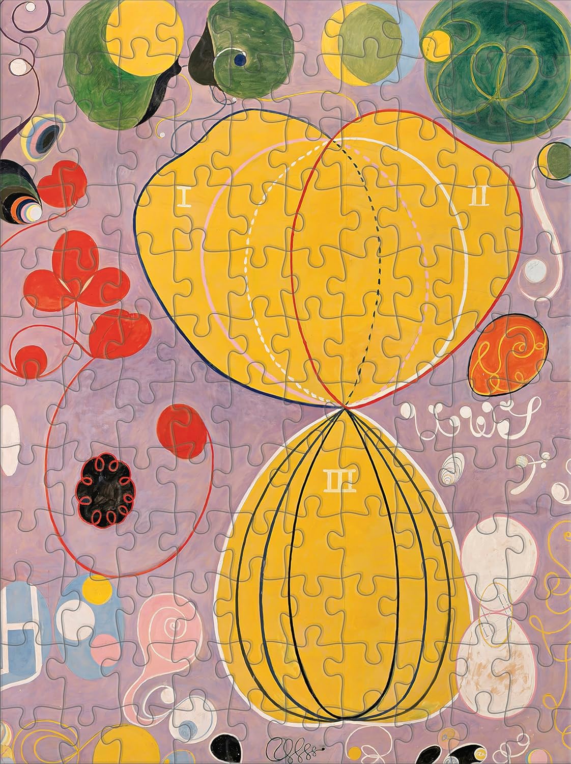 Hilma af Klint 120-Piece Double-Sided Puzzle Set