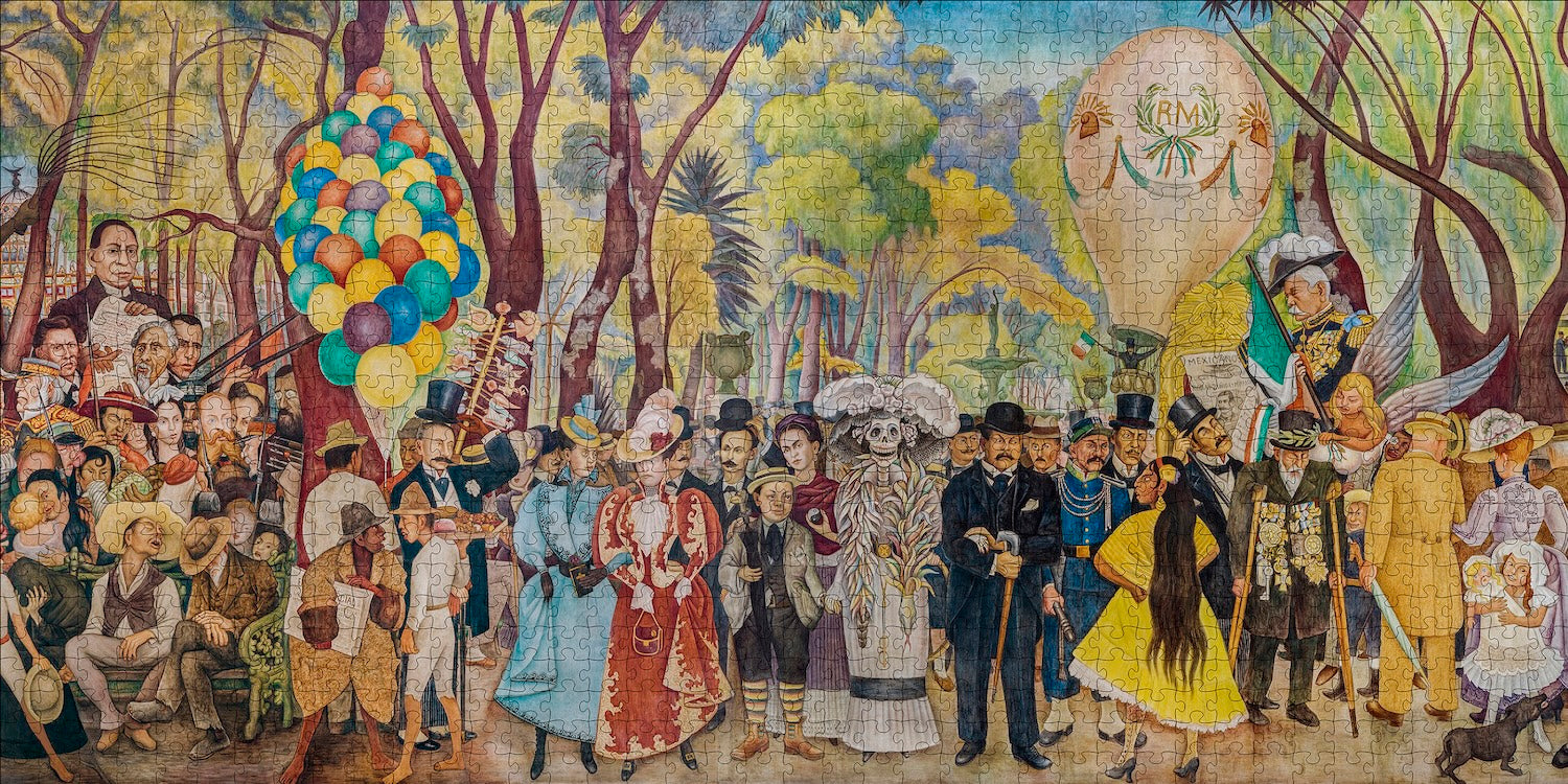 Diego Rivera: Dream of a Sunday Afternoon in Alameda Park 1000 Piece Puzzle