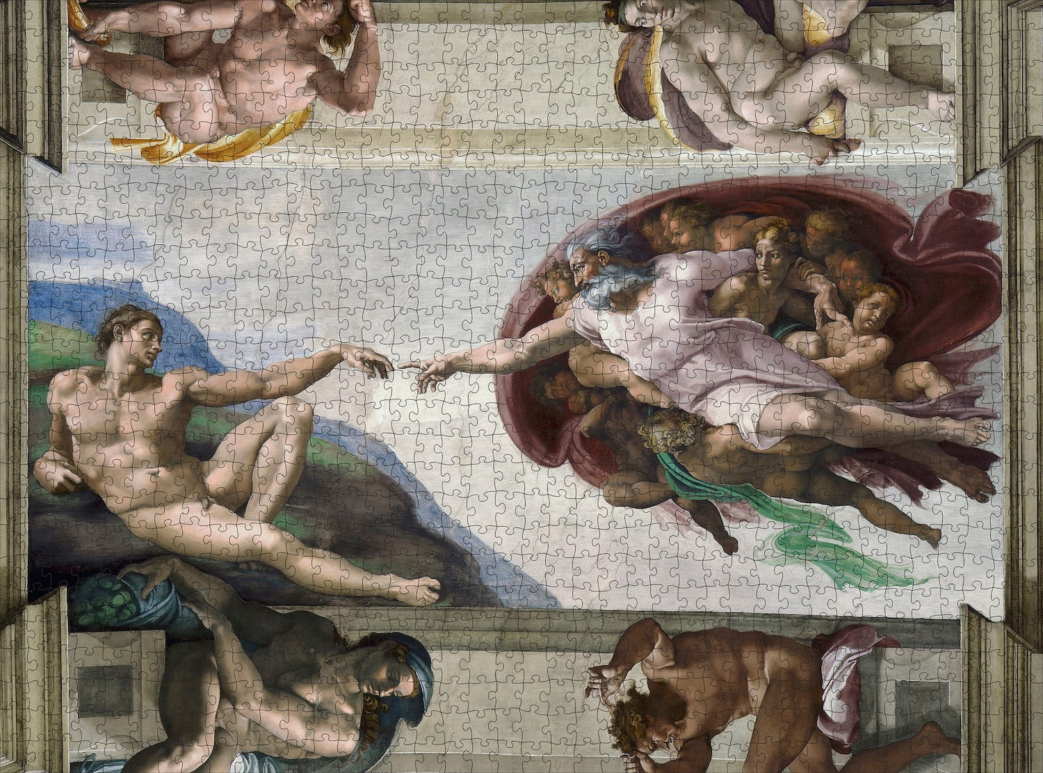 Michelangelo: The Creation of Adam 1000 Piece Puzzle
