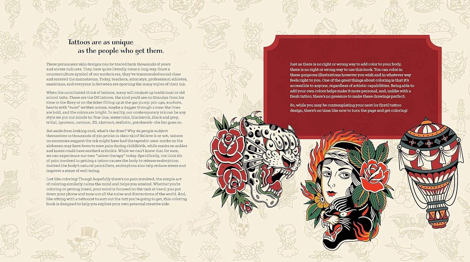 Tattoo Coloring Book