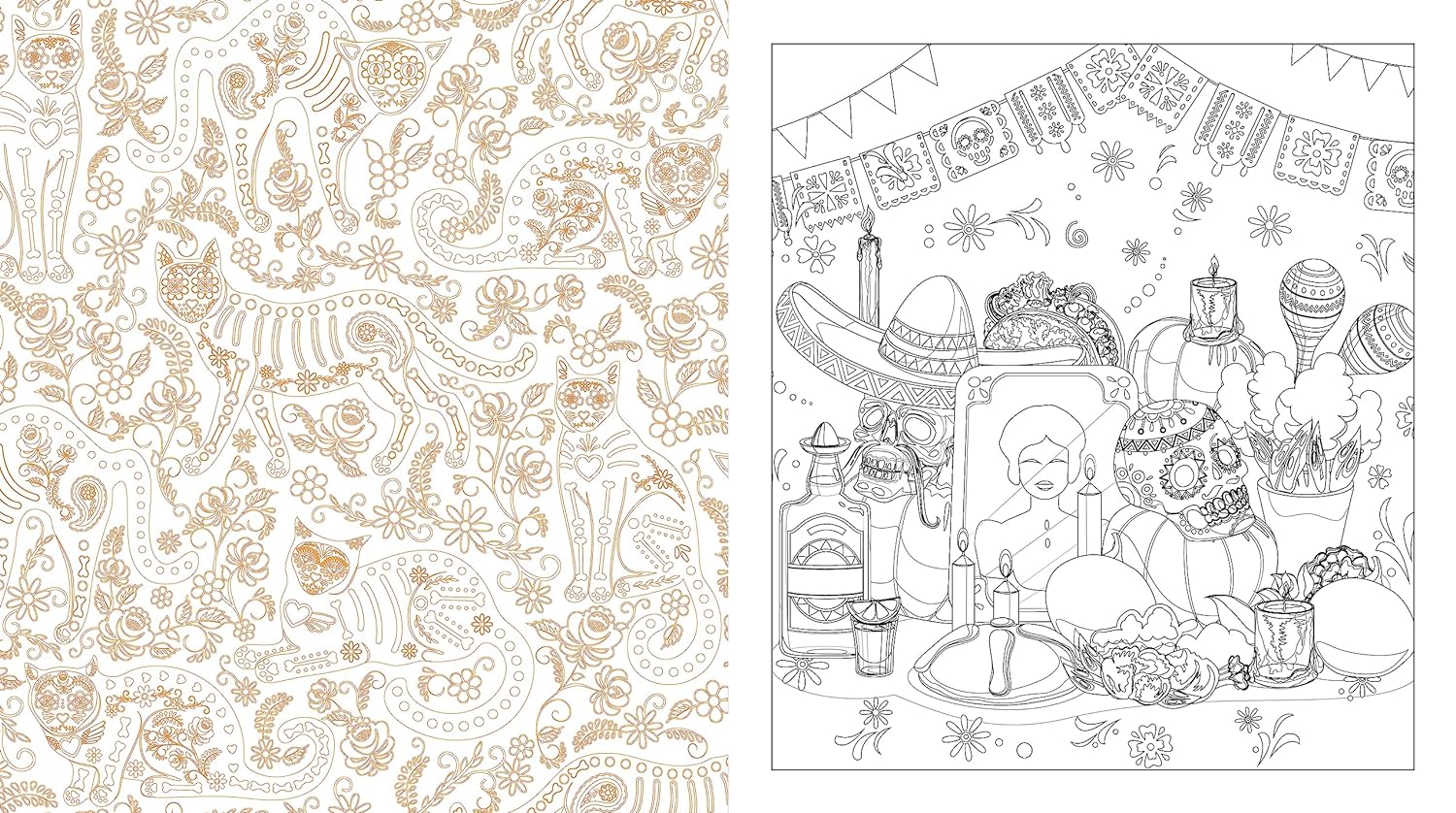 The Day of the Dead Coloring Book