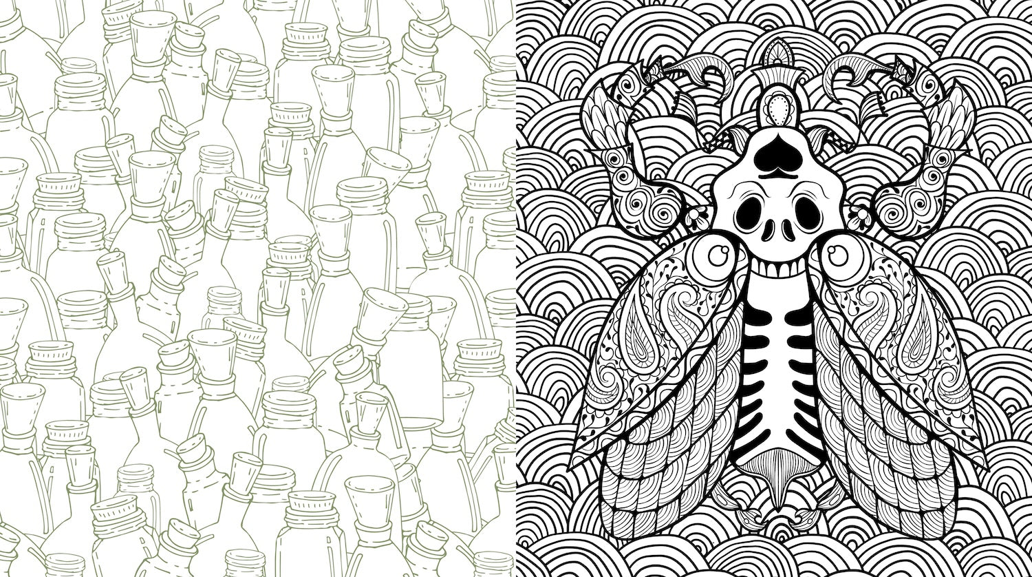 Oddities & Curiosities Coloring Book: A Coloring Journey Through the Weird and the Wonderful