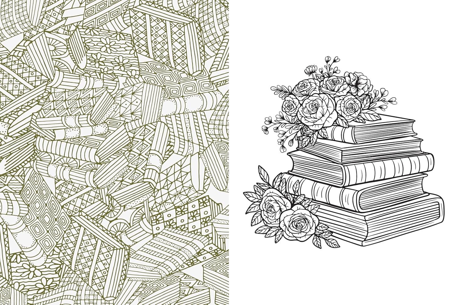 Books. Tomes & Folios Sticker. Color & Activity Book