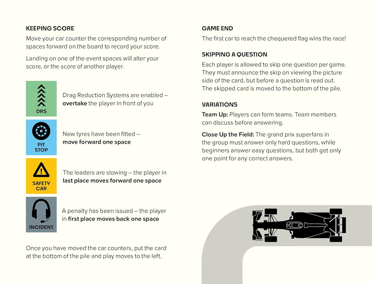 Grand Prix Trivia Game