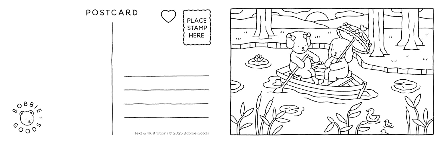 Bobbie Goods Postcard Coloring Book - 20 Postcards