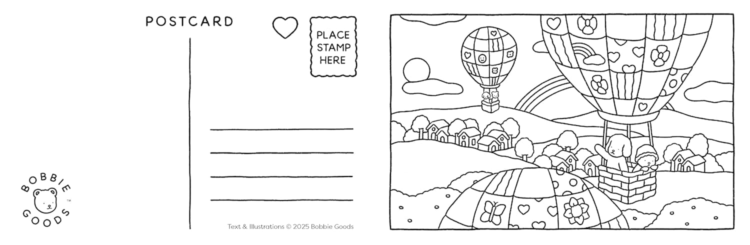 Bobbie Goods Postcard Coloring Book - 20 Postcards