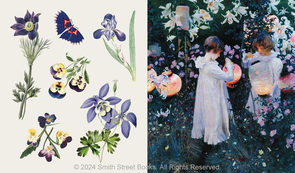 The Sticker Treasury of Blooms and Butterflies
