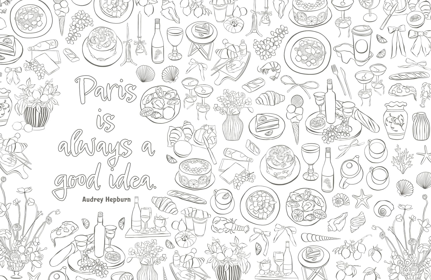 The Paris Colouring Book
