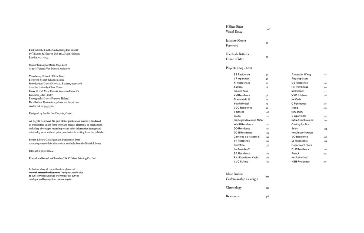 Vincent Van Duysen: Works 2009-2018