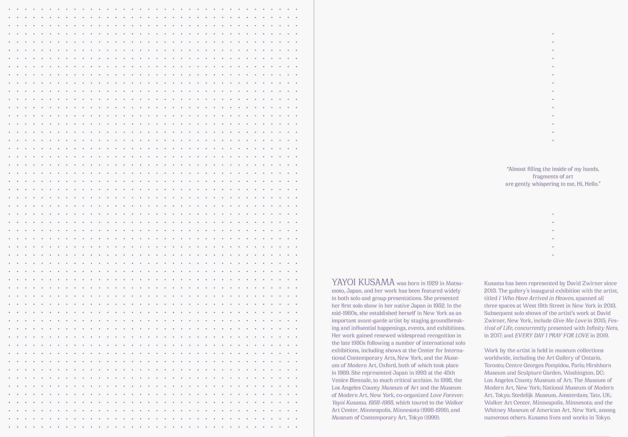 Yayoi Kusama - The Journal