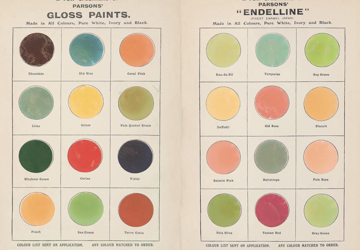 Vintage Colour Palettes