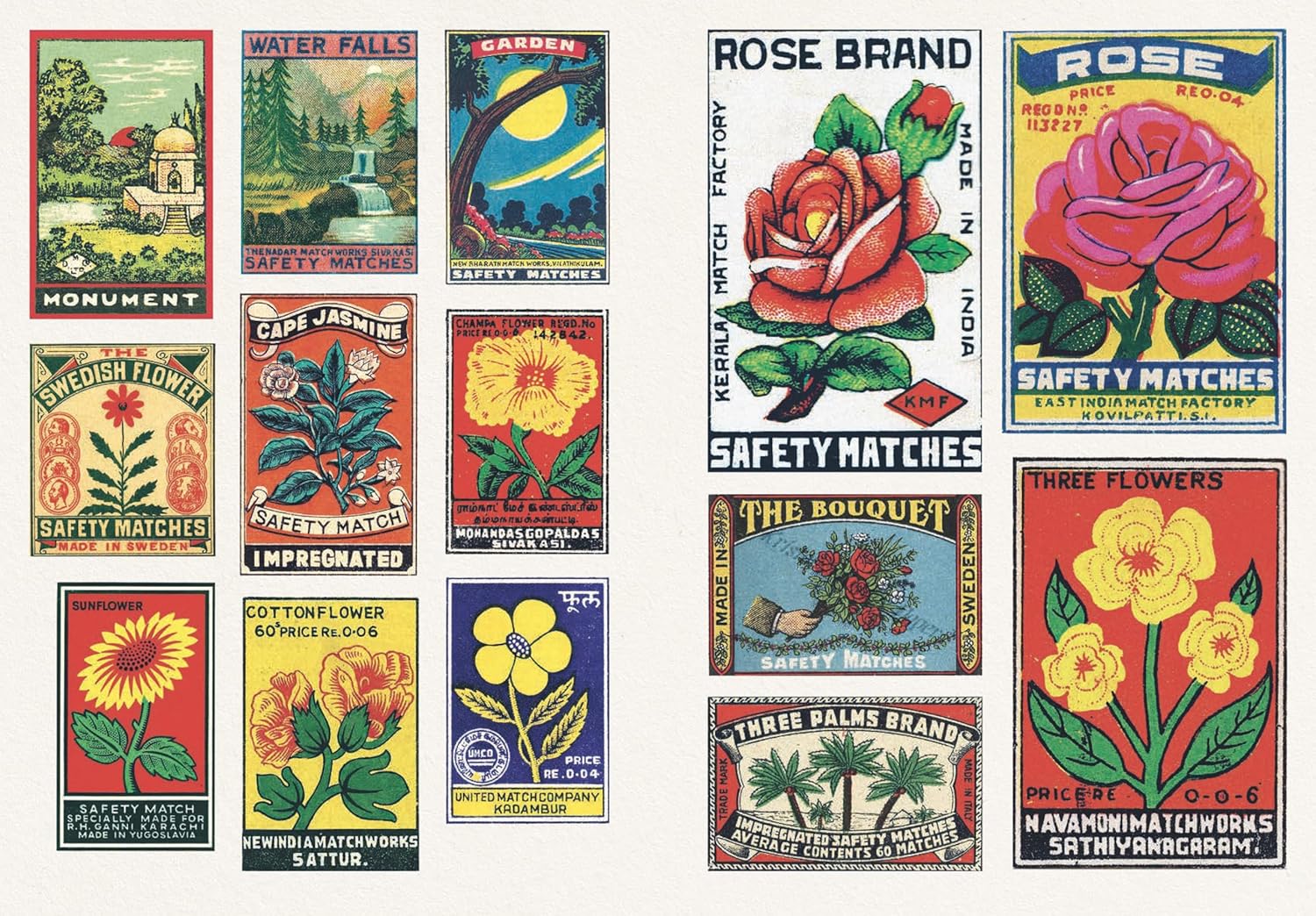 Vintage Matchboxes - Skittledog Little Sticker Books