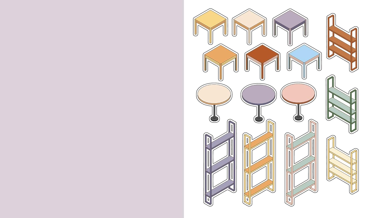 Cute 'n' Cozy Sticker Therapy: Convenience Stores