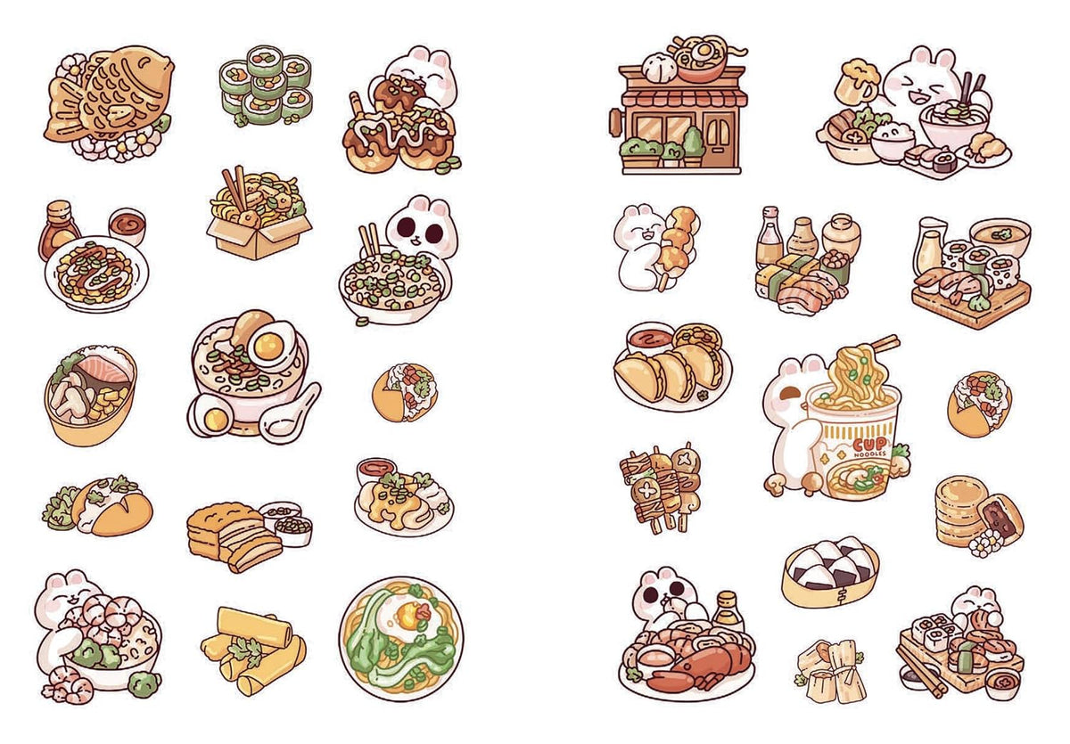 Cozy Food: A Cute 'n' Cozy Little Sticker Book