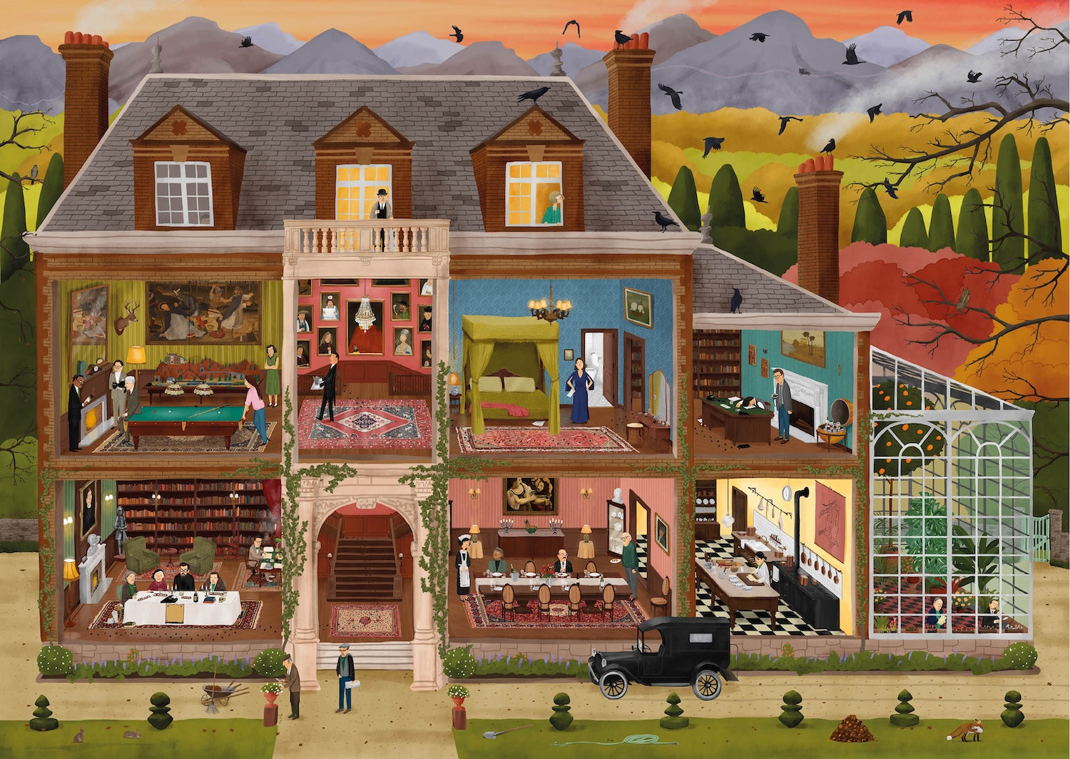 The Literary Detectives' Murder Club - A Whodunnit Jigsaw Puzzle