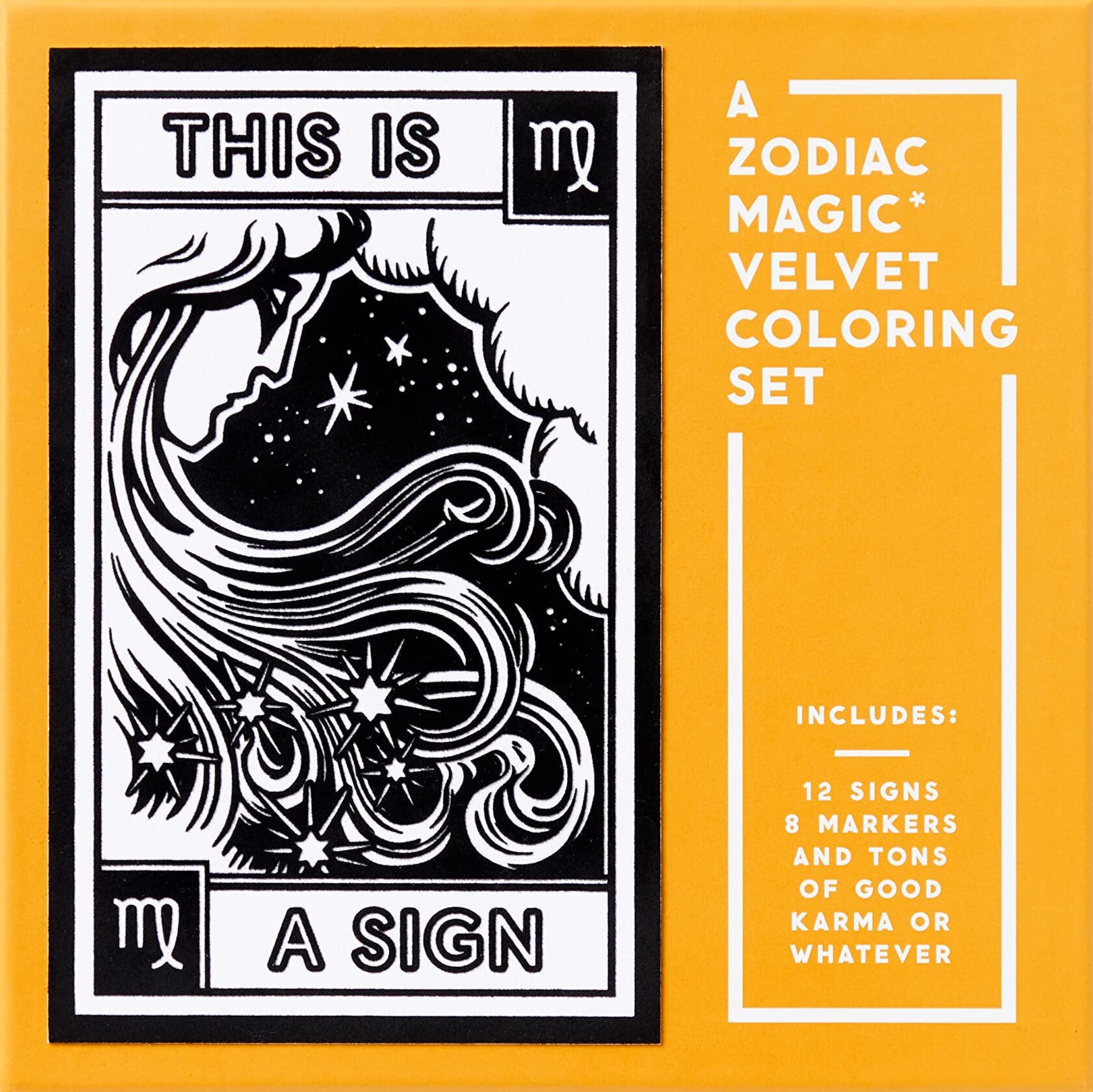 This Is A Sign - Magic velvet zodiac coloring set