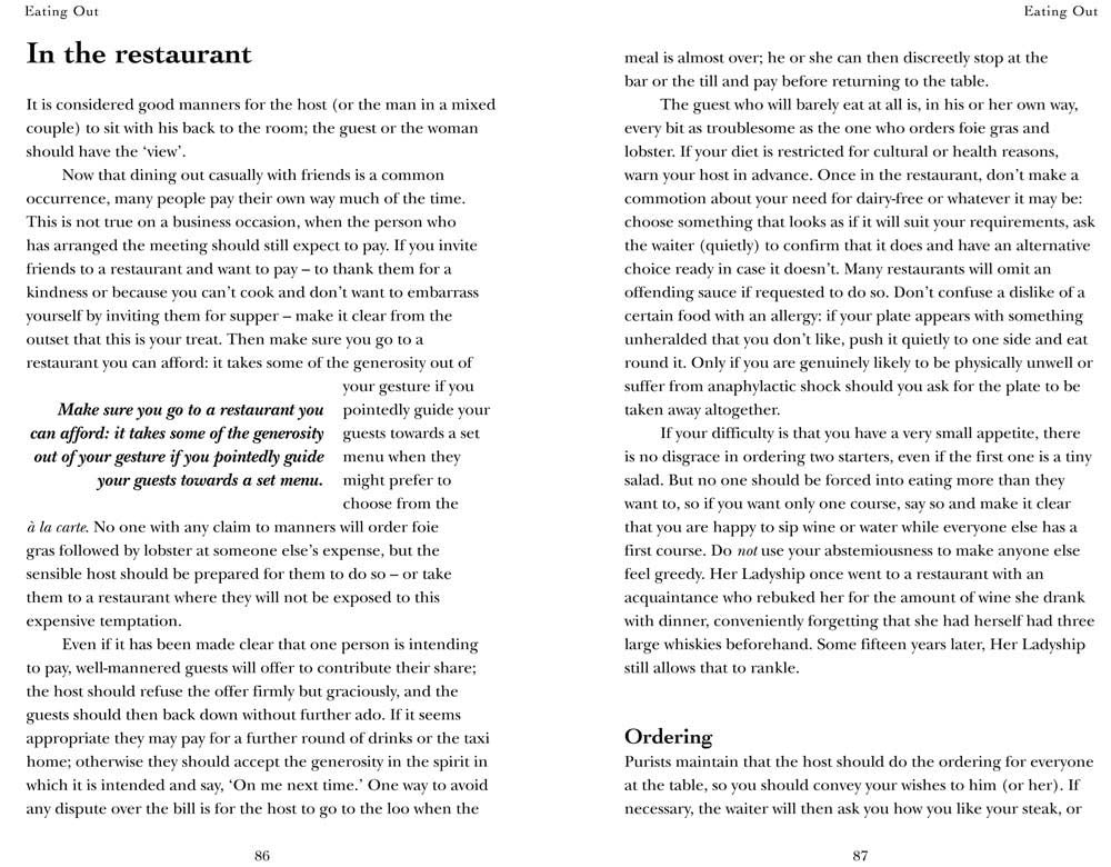 Her Ladyships´s Guide to Greeting the Queen