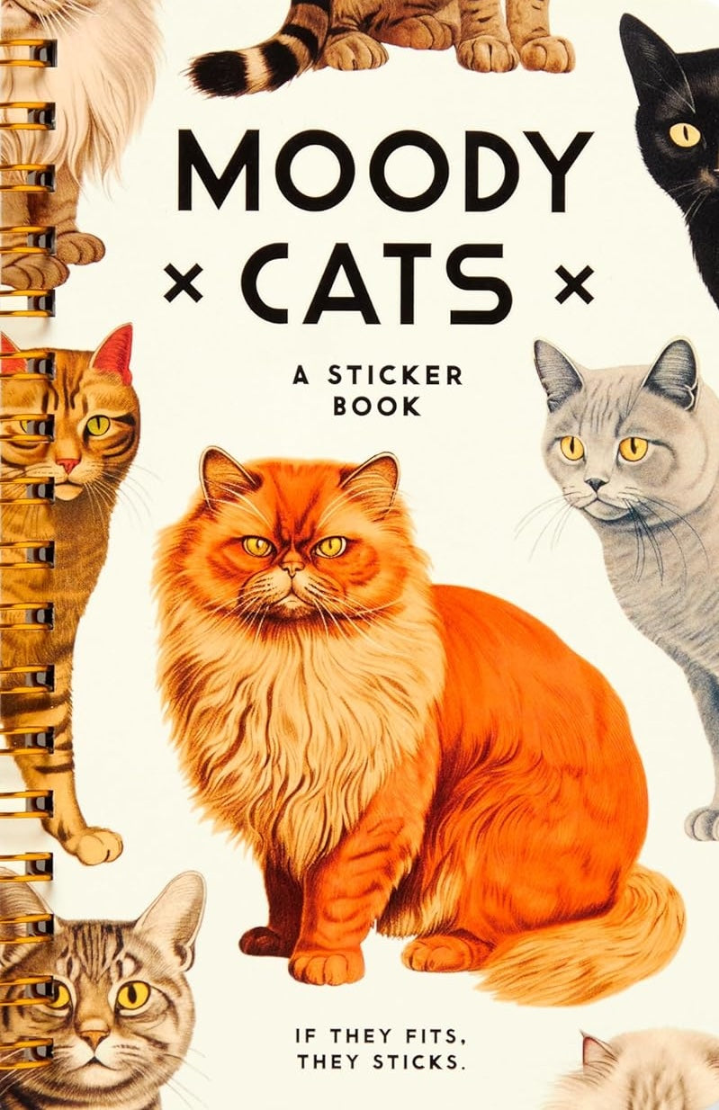 Moody Cats Sticker Book