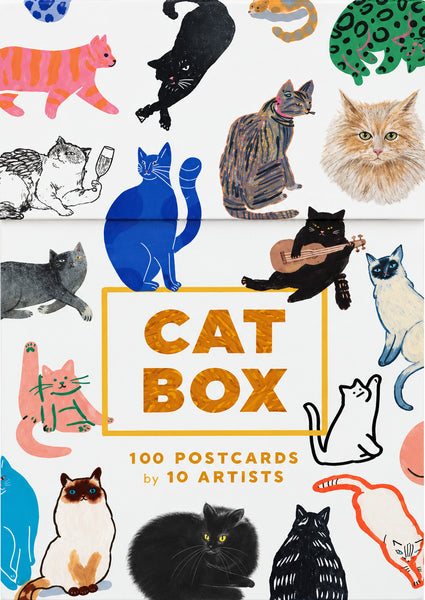 Cat Box - 100 Postcards by 10 Artists