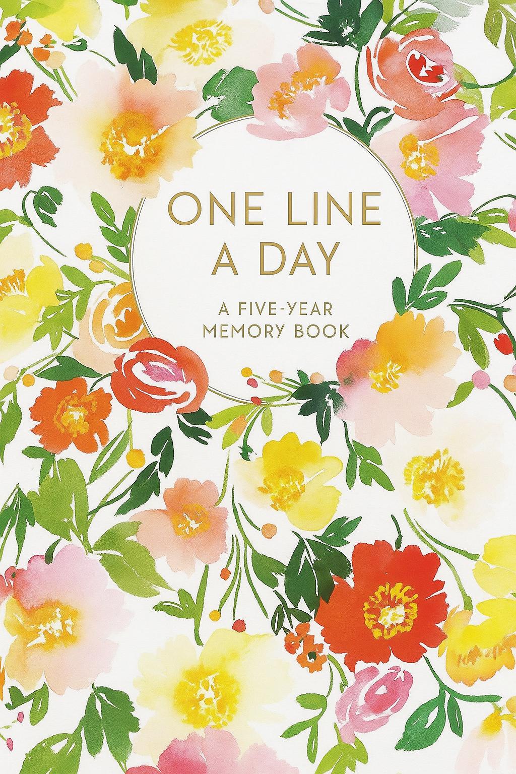 Floral One Line a Day: A Five-Year Memory Book