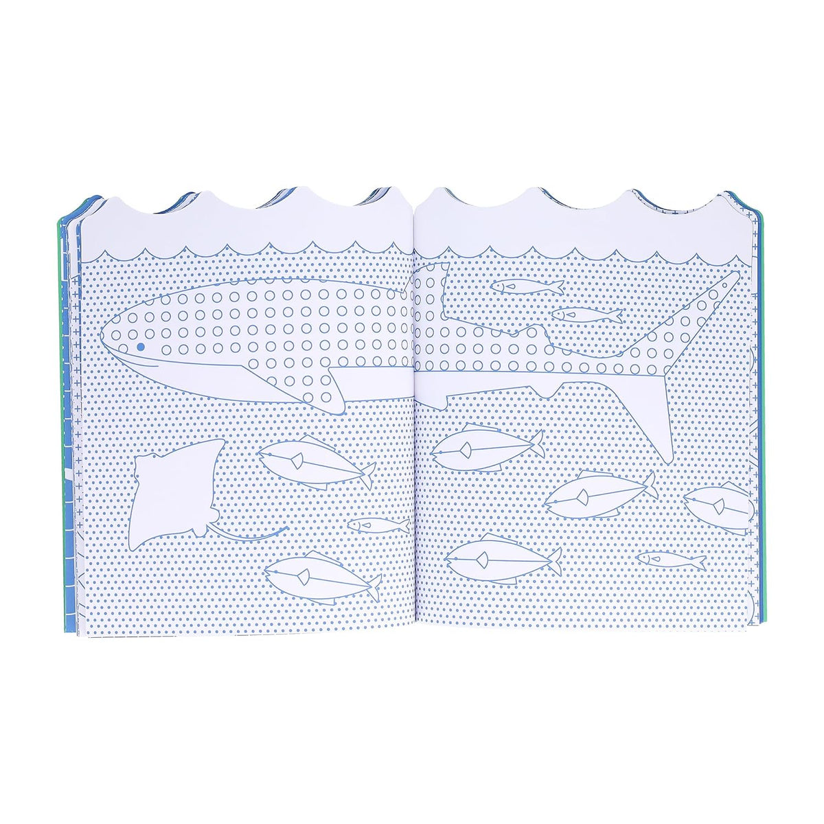 Ocean Coloring Book + Stickers